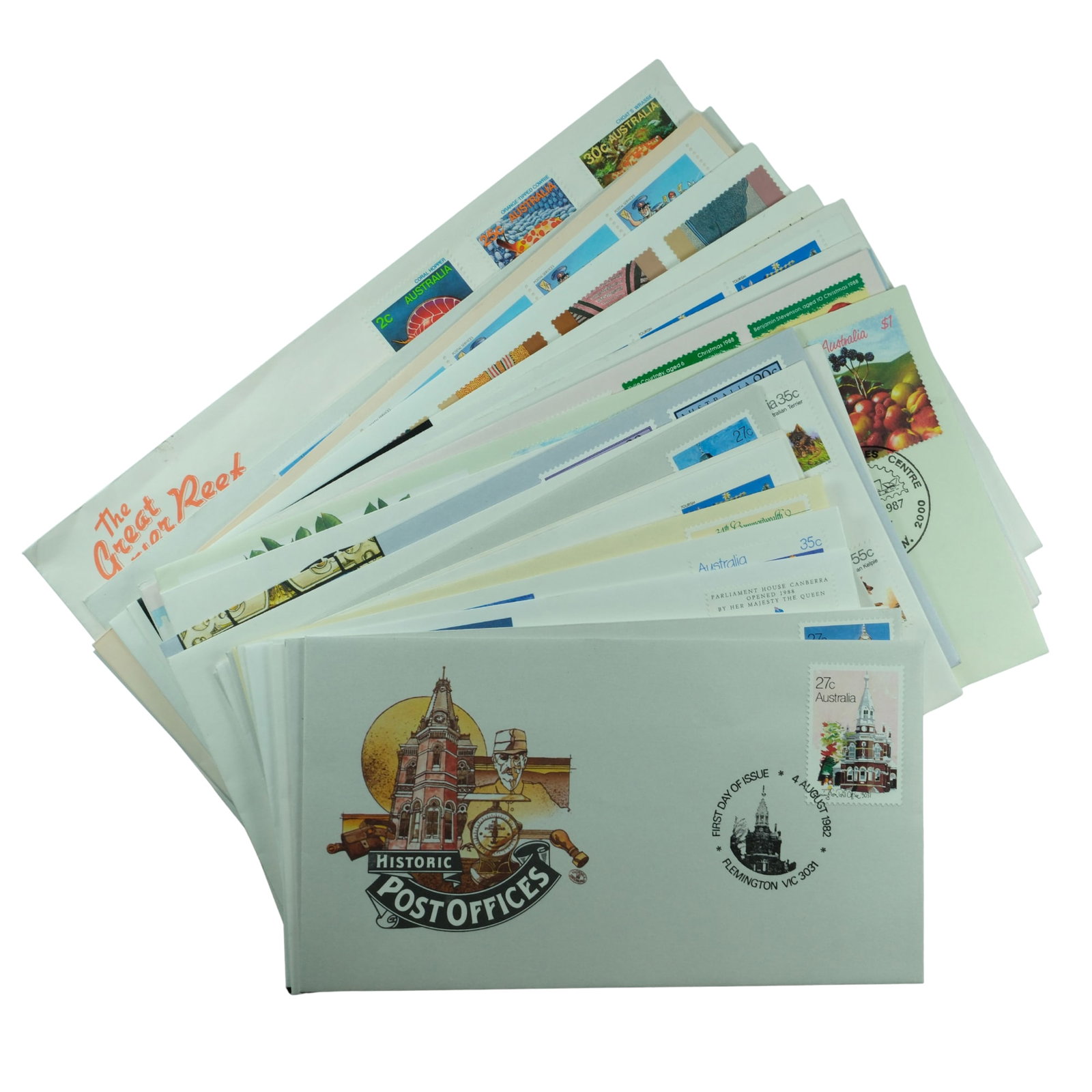 Australia c.1980's First Day Covers, as issued (25 items), Mint Condition: No Duplication Medium Coins, Monies & Stamps