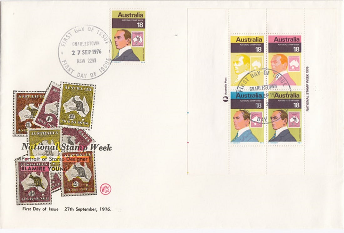 Australia 1976 'National Stamp Week' Stamp issues (6 items) - 3