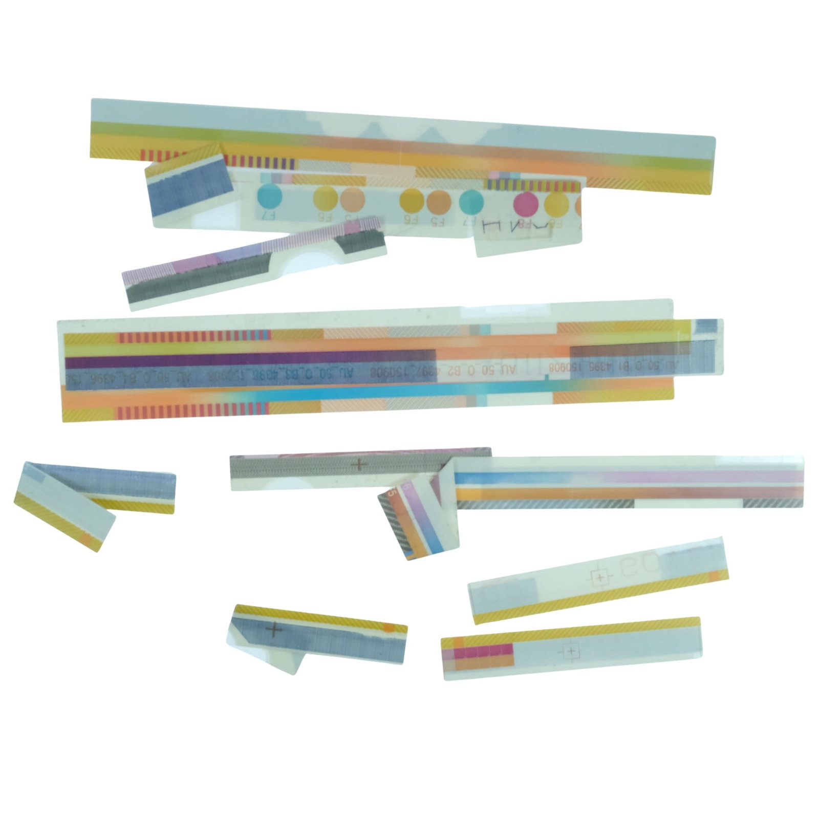 Australia Selvedge from Polymer $5 & $50 Banknote Sheets (11 pieces): .