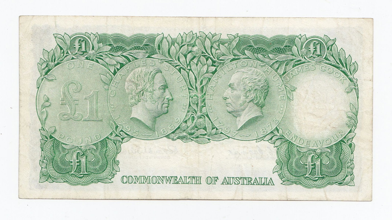 Australia 'Coombs - Wilson' Reserve Emerald Reverse £1 * Replacement (1961), good Very Fine det - 2