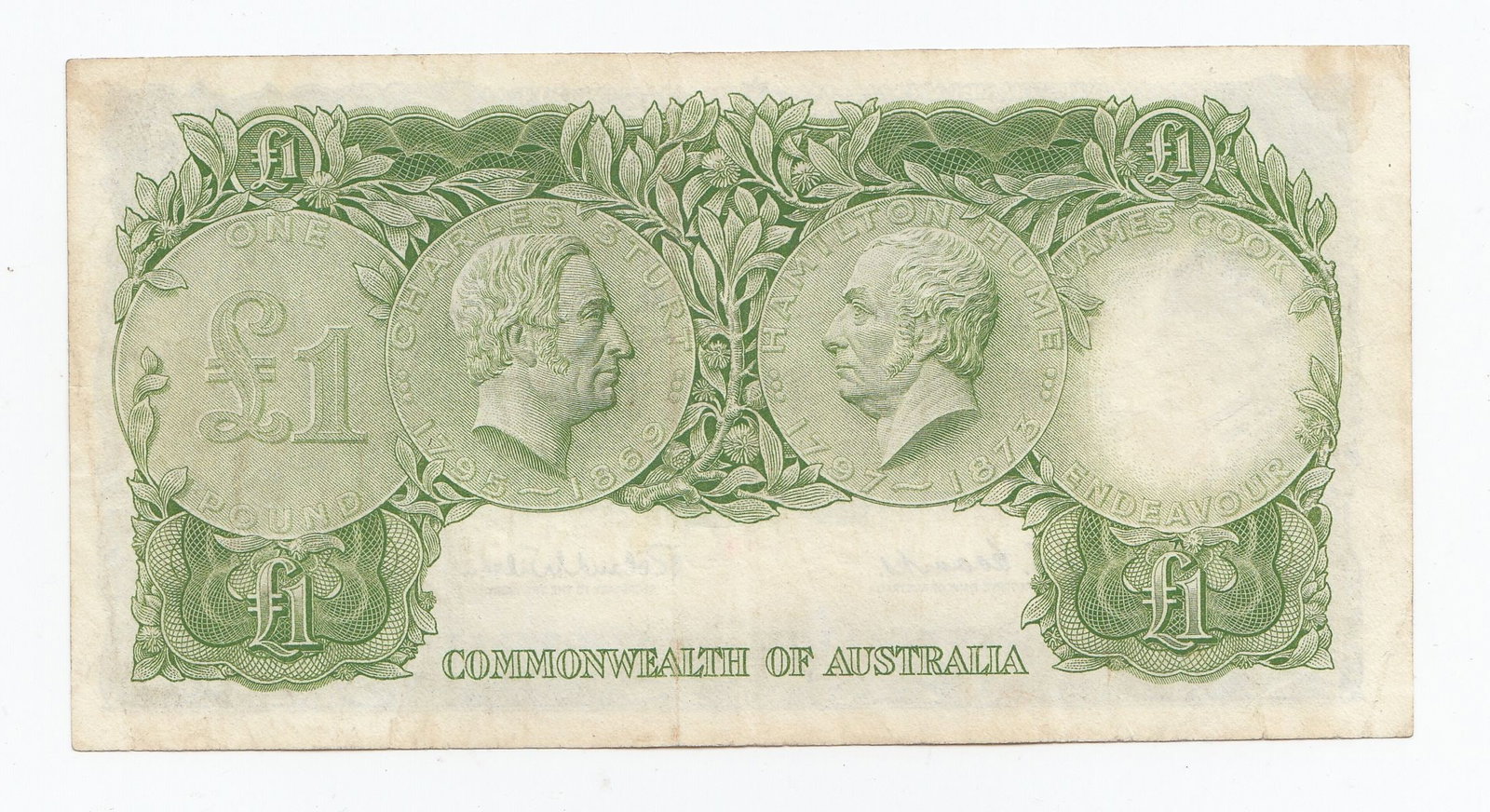 Australia 'Coombs - Wilson' Reserve * Replacement £1 w Dark Reverse (1961), good Very Fine deta - 2