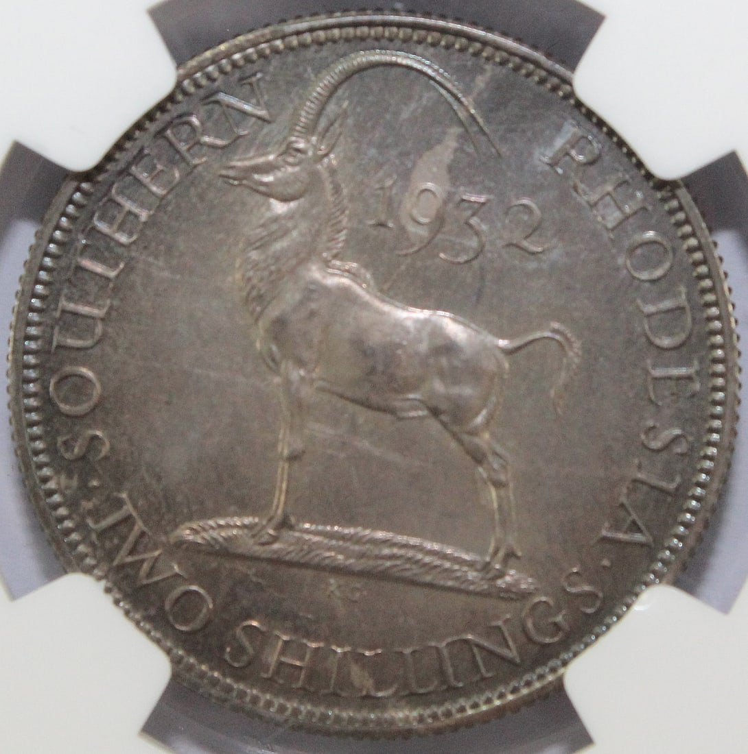Southern Rhodesia 1932 Silver Proof Set FDC (5 coins) - 10