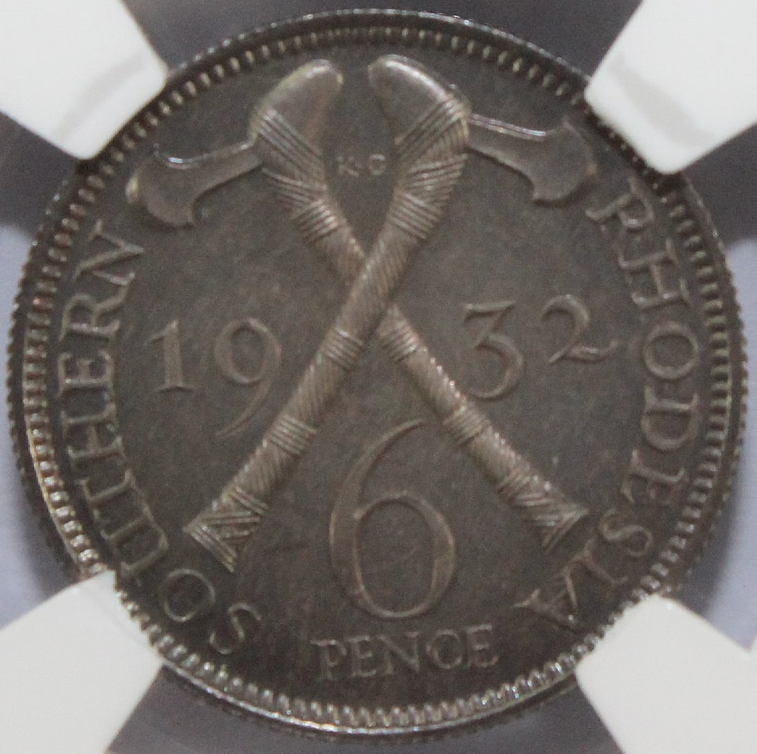 Southern Rhodesia 1932 Silver Proof Set FDC (5 coins) - 5