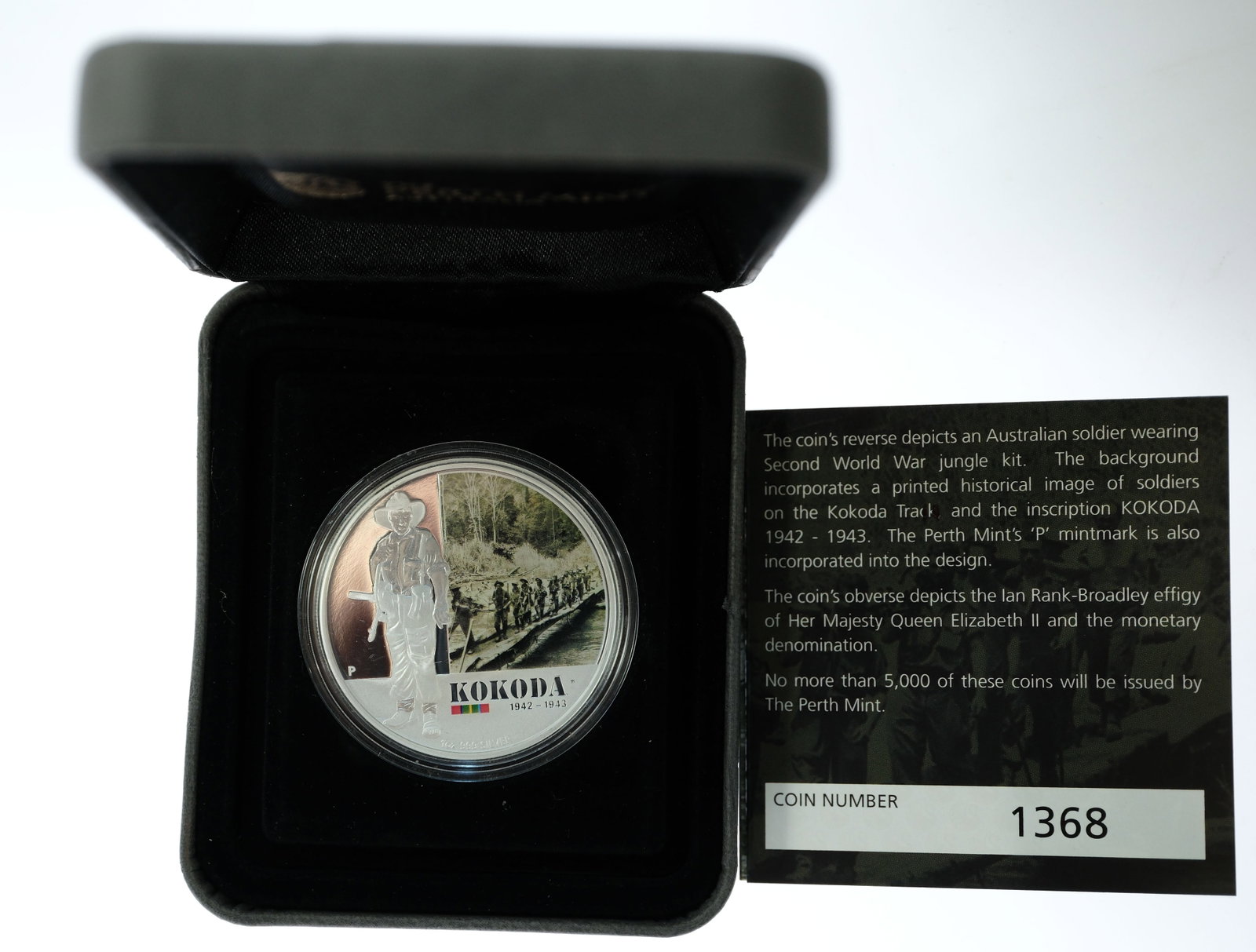 Australia 2012 'Famous Battles' Coloured Silver (999) Proof Dollar,FDC - 3