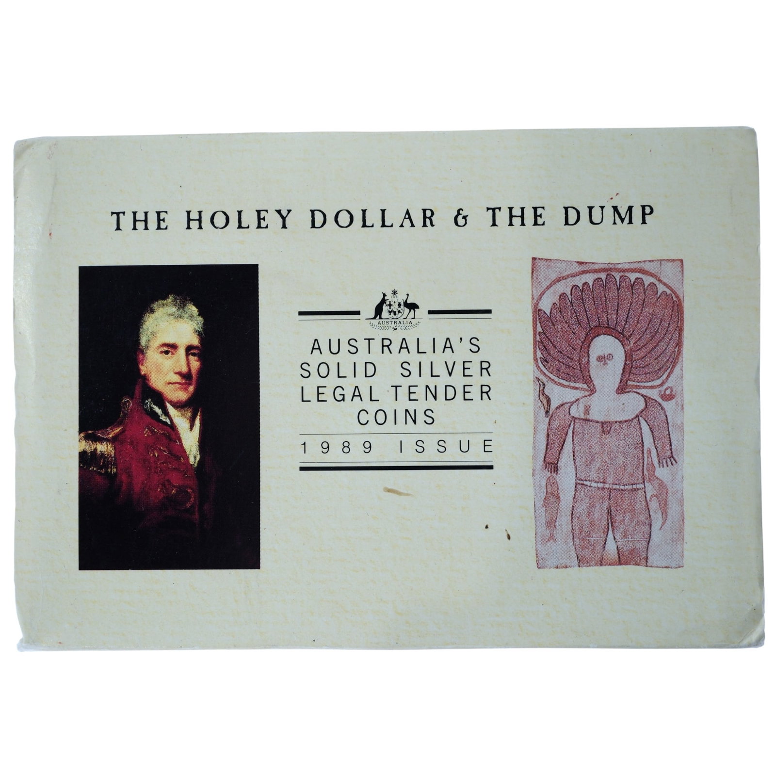 Australia 1989 'Holey Dollar and Dump' Proof Silver (999) $1 & 25c ,FDC - 3