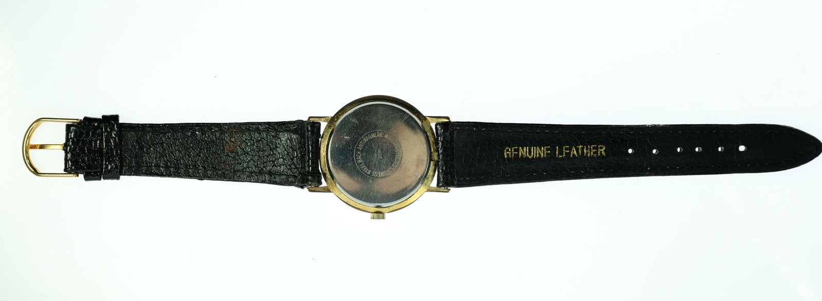 Vintage Men's Waltham Wristwatch with Gold Case & Silver Dial - 3