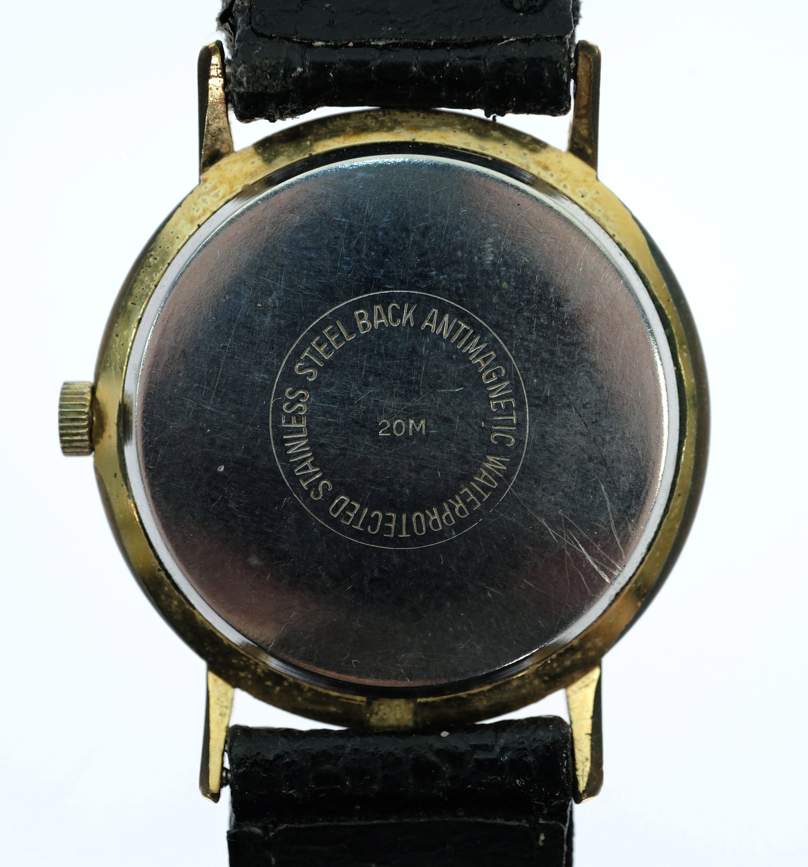 Vintage Men's Waltham Wristwatch with Gold Case & Silver Dial - 4