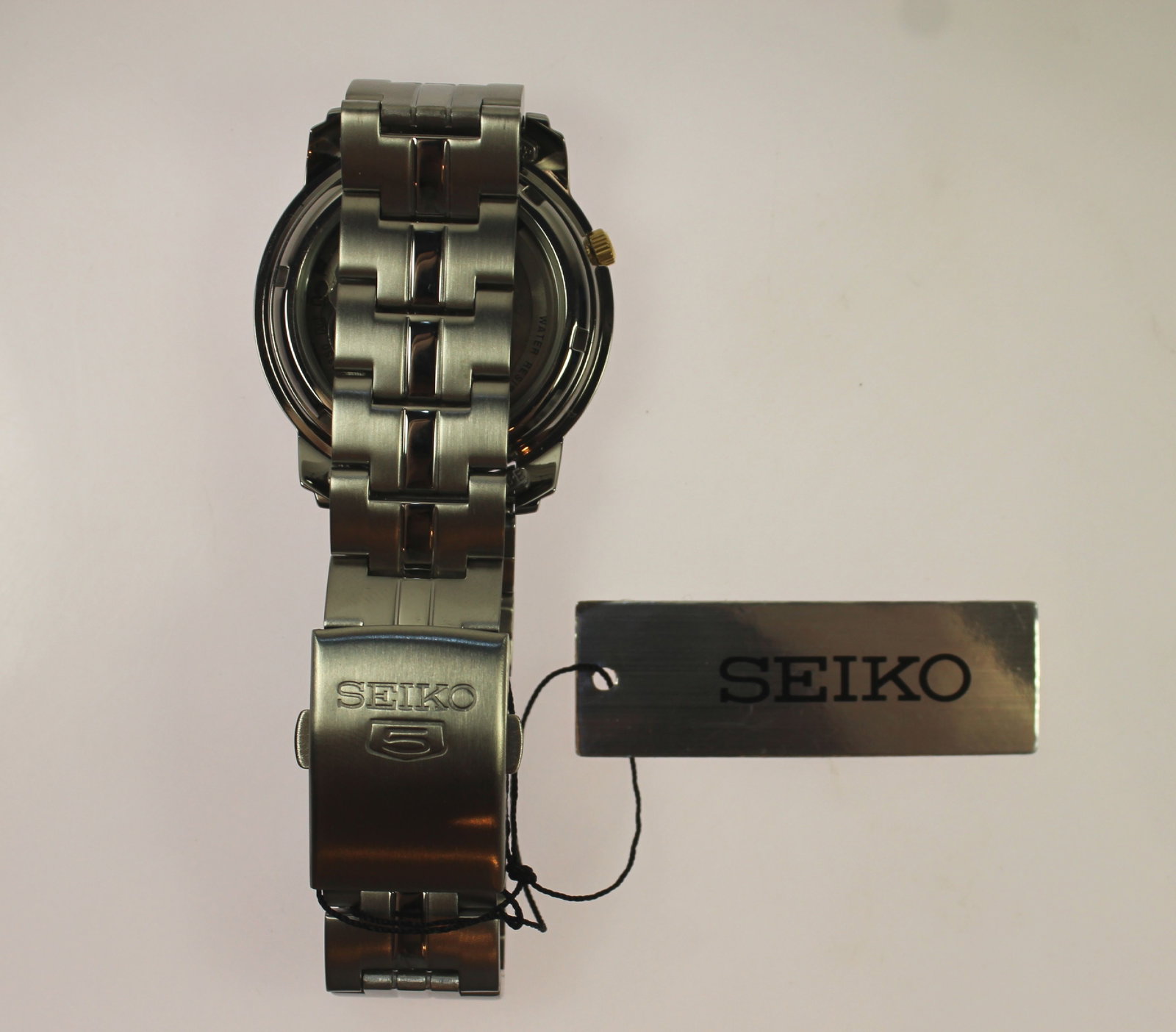 Modern Men's Seiko Dress Wristwatch with Silver Case & Blue Dial - NEW IN BOX - 2
