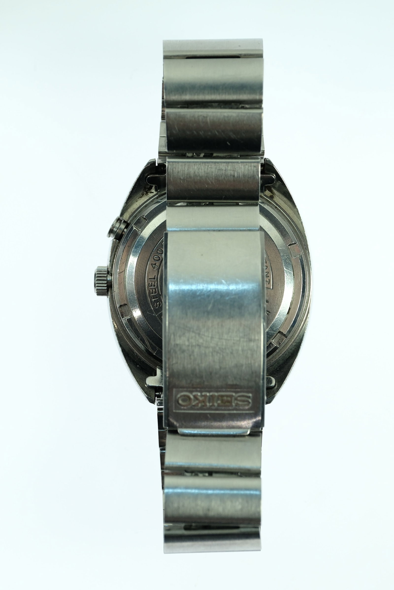 Vintage Men's Seiko 'Bellmatic' Alarm Wristwatch with Silver Case & Dial - 4