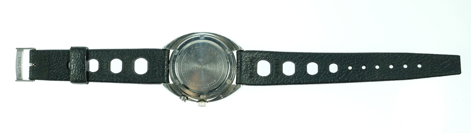 Vintage Men's Seiko 'Bellmatic' Alarm Wristwatch with Silver Case & Black Dial - 3