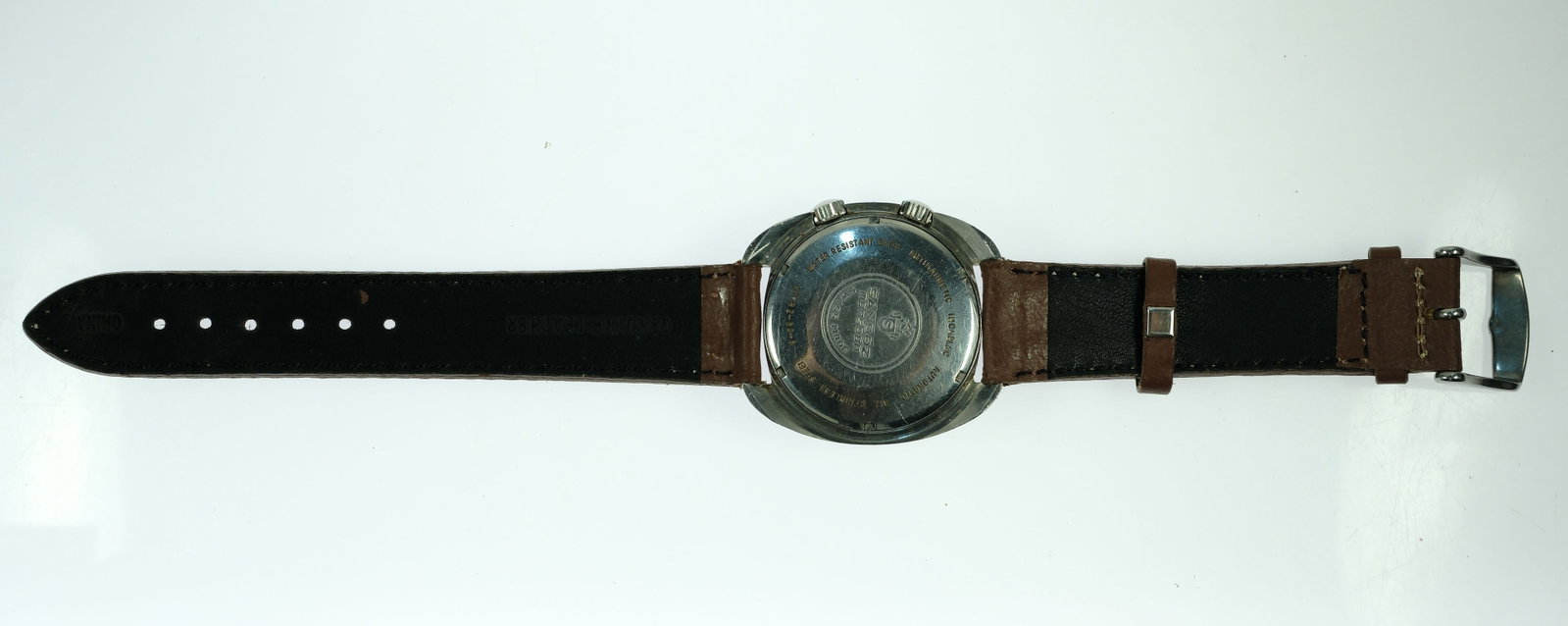 Vintage Men's Sandoz 'Monsoon Sports' Wristwatch with Silver Case & Orange Dial - 3