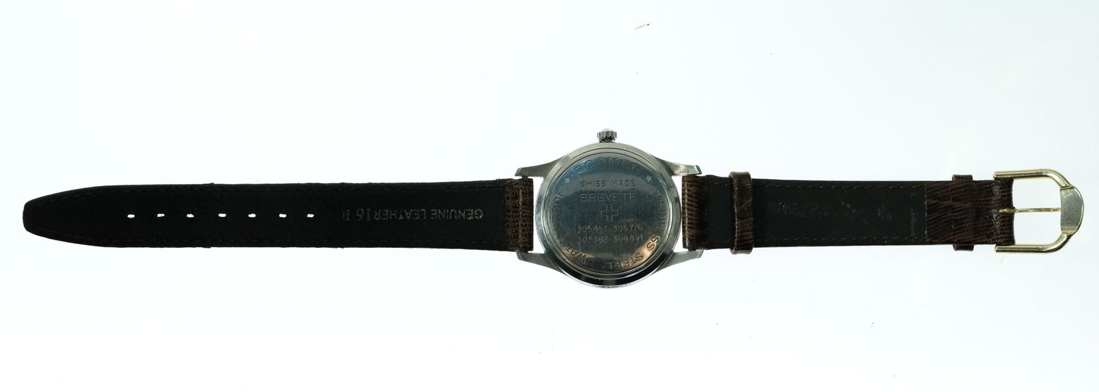 Vintage Men's RW Roamer 'Brevete' Wristwatch with Silver Case, Silver Dial & Gold Hands - 3