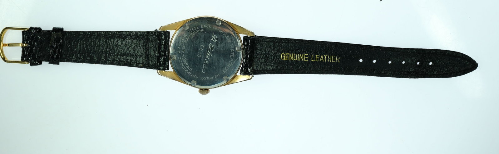 Vintage Men's Olymp(ic) Wristwatch with Gold Case & Silver Dial - 3