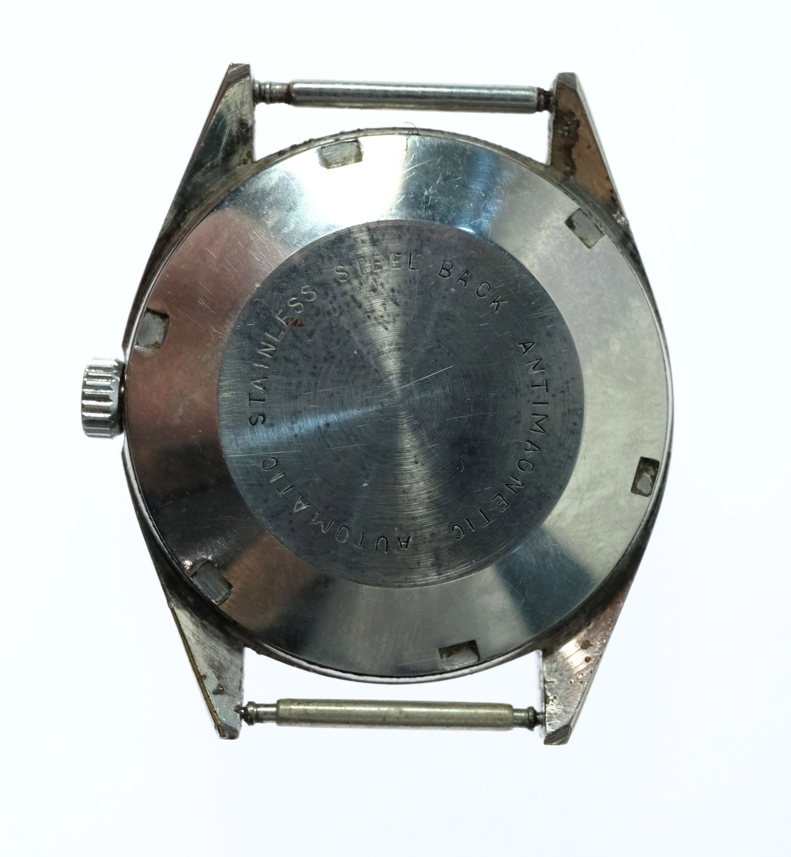 Vintage Men's Felicia Wristwatch with Silver Case & Black Dial - 2