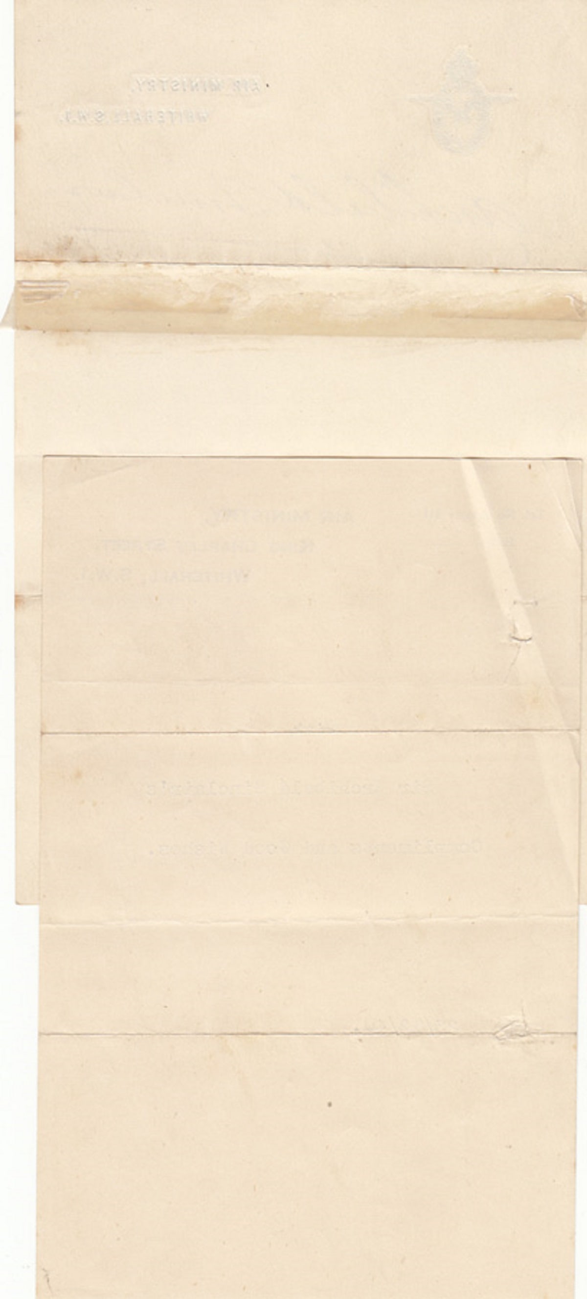 Archibald Sinclair (Great Britain) WWII signature on official Air Ministry note paper - 2