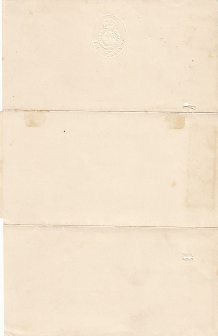 A.V. Alexander (Great Britain) WWII signature on embossed Admiralty note paper - 3