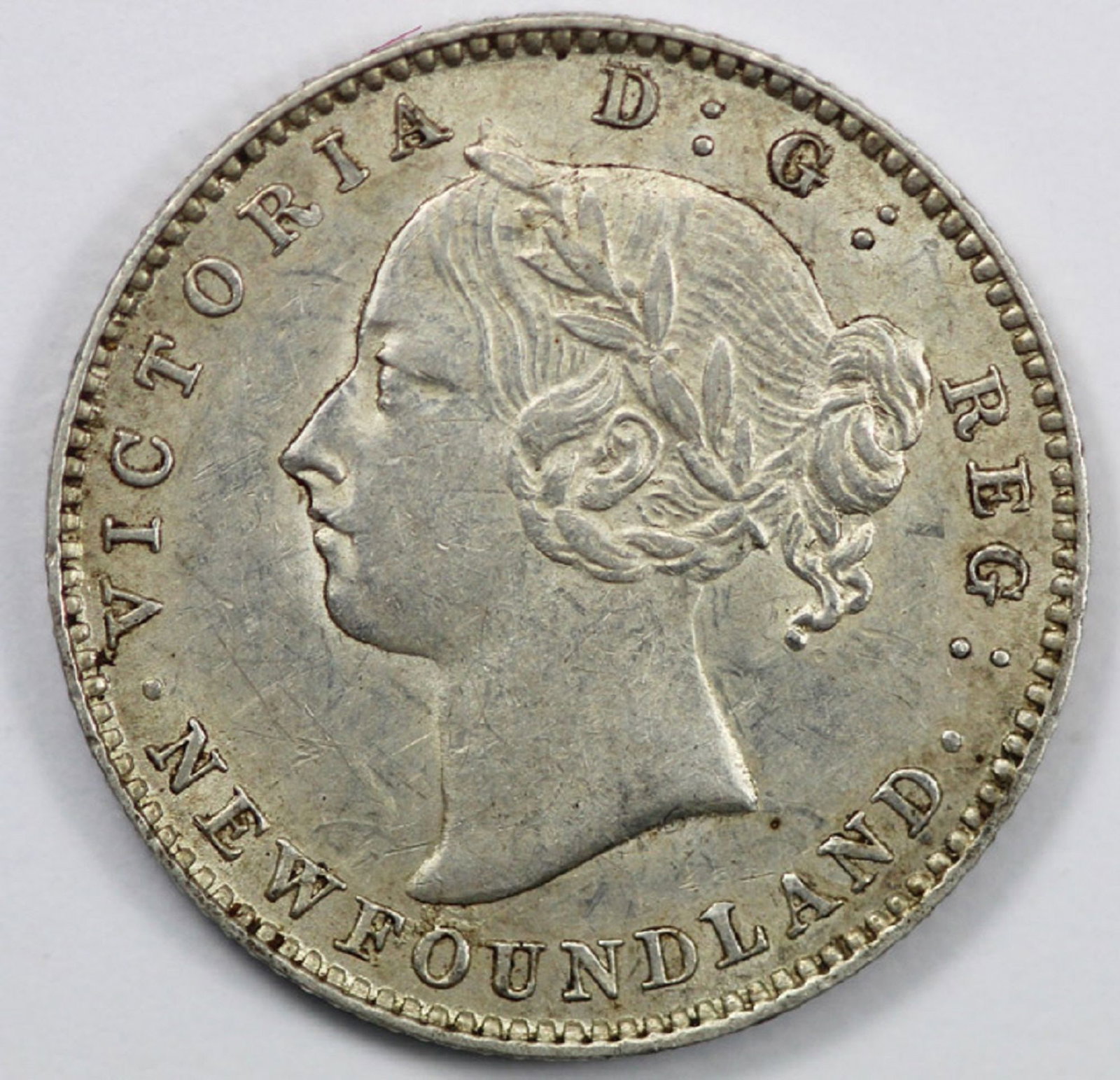 Newfoundland (Canada) 1894 Silver (925) 10 Cent, about Uncirculated - 2