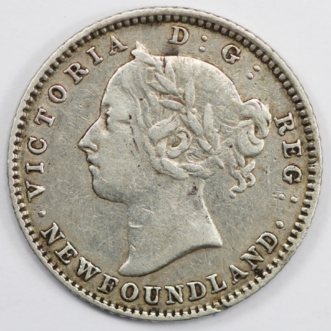 Newfoundland (Canada) 1882 H Silver (925) 10 Cent, Extremely Fine - 2
