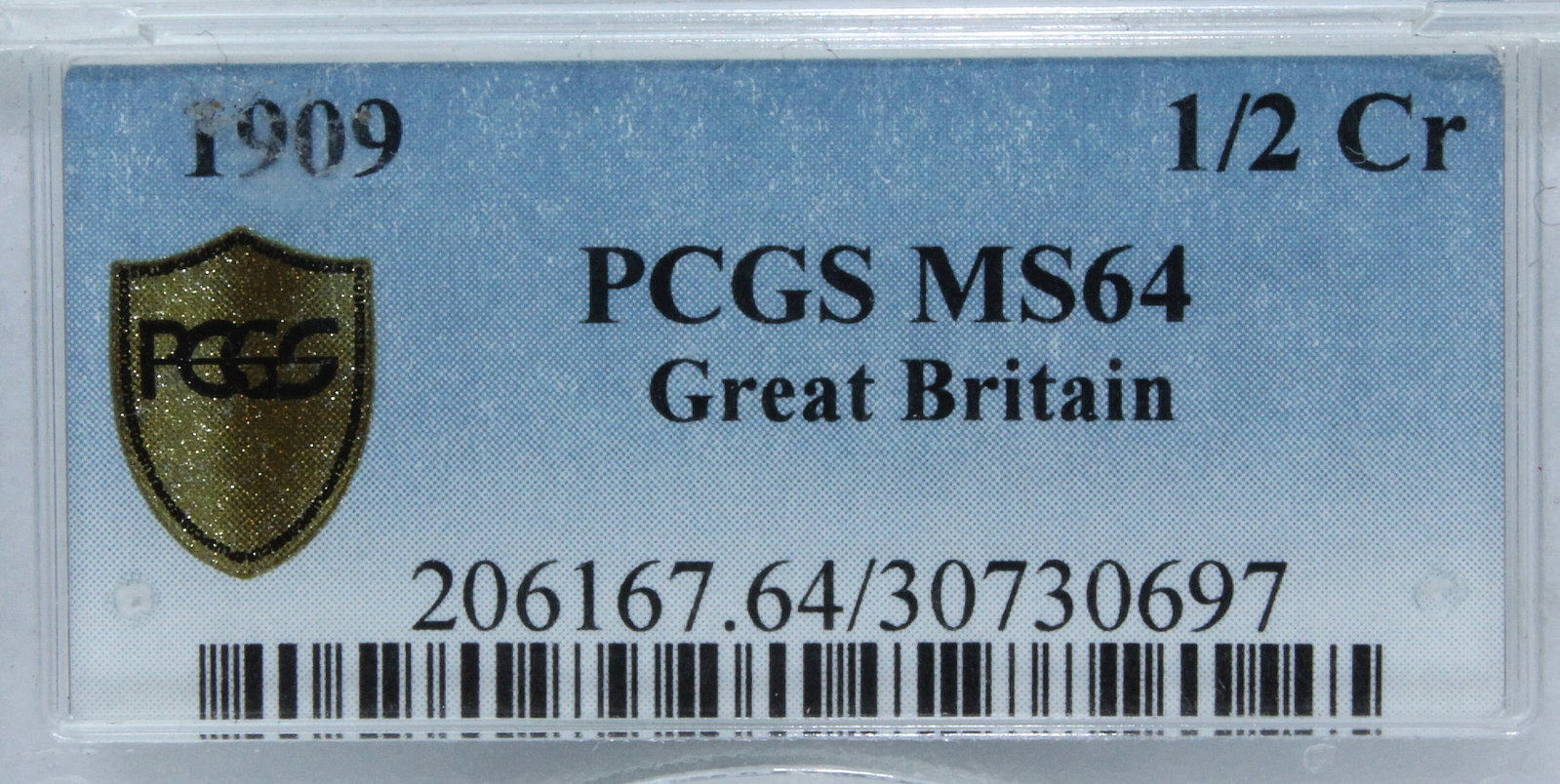 Great Britain 1909 Silver (925) Halfcrown, PCGS MS64 - 2