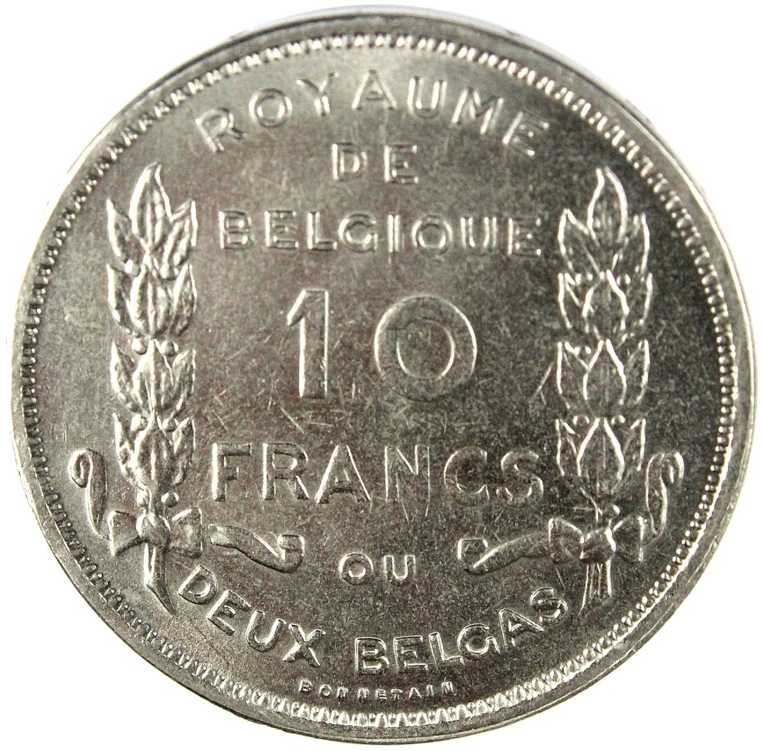 Belgium 1830 - 1930 10 Francs (French Legend), Choice Uncirculated - 2