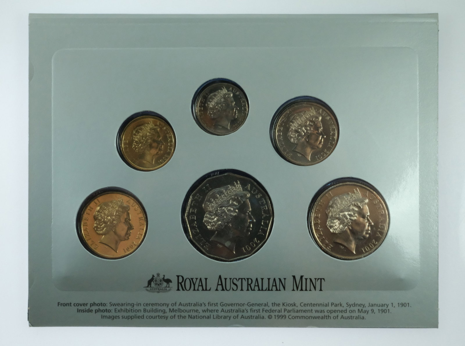 Australia 2001 'Federation' Mint Set, Uncirculated (6 Coins) - 3
