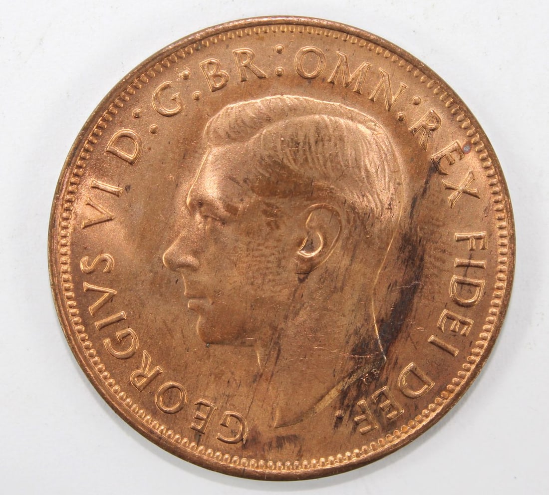 Australia 1952 (M) Penny, near Gem - 2