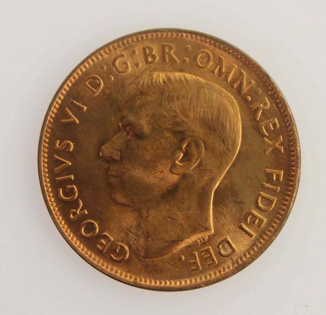 Australia 1951 (M) Penny, Full Red Uncirculated - 2