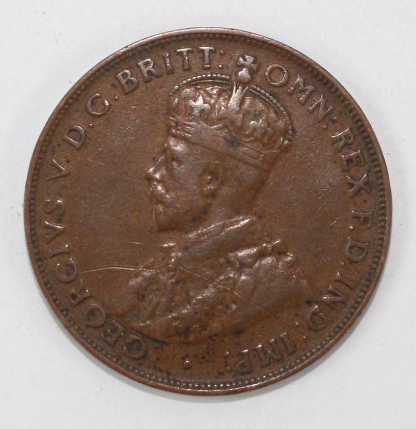 Australia 1927 'Indian Obverse' Penny, Very Fine - 2