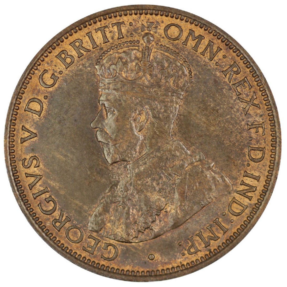 Australia 1919 Halfpenny, Uncirculated - 2
