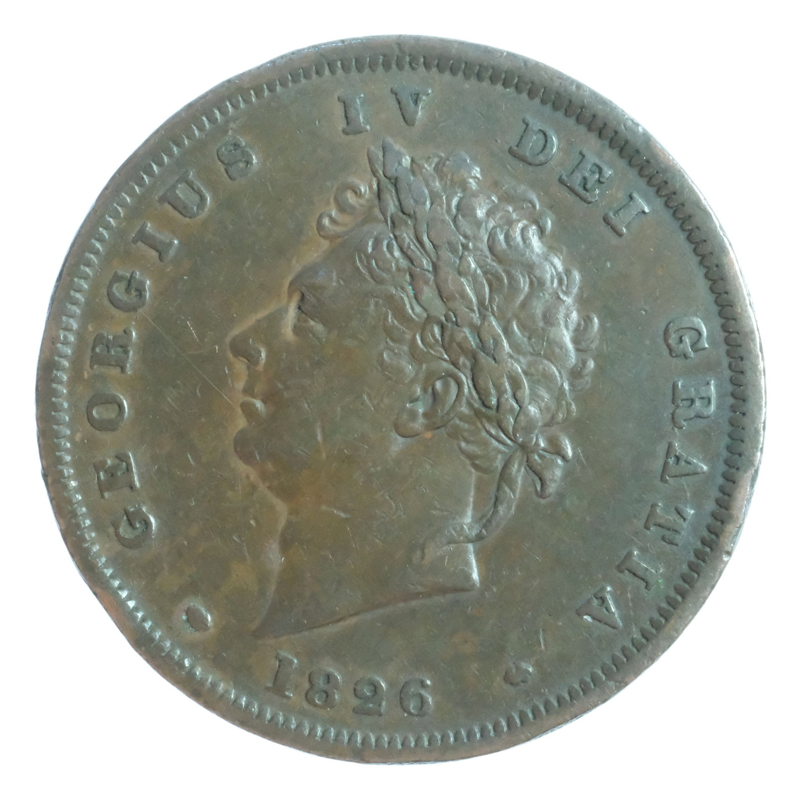 Great Britain / Australia Love Token c.1831 - WP to LW stippled on an 1826 1d - 2