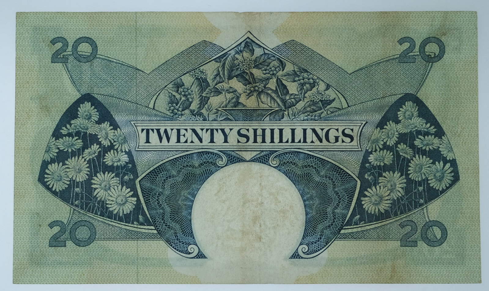 East African Currency Board ND (1958-60) 20 Shillings, crisp about Extremely Fine - 2