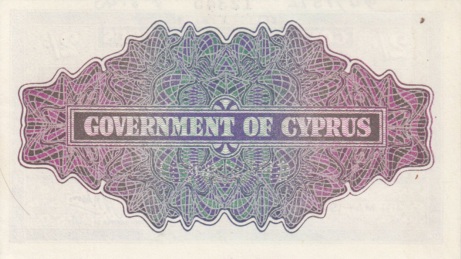 Cyprus '1st May, 1942' 'Specimen' 2/-, virtually Uncirculated OPQ - 2