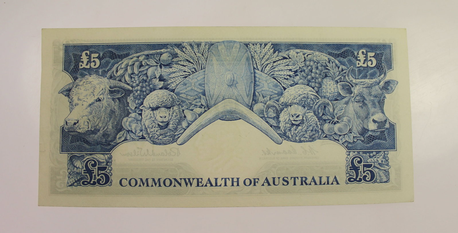 Australia 'Coombs - Wilson' Reserve (1960) £5, Extremely Fine details - 2