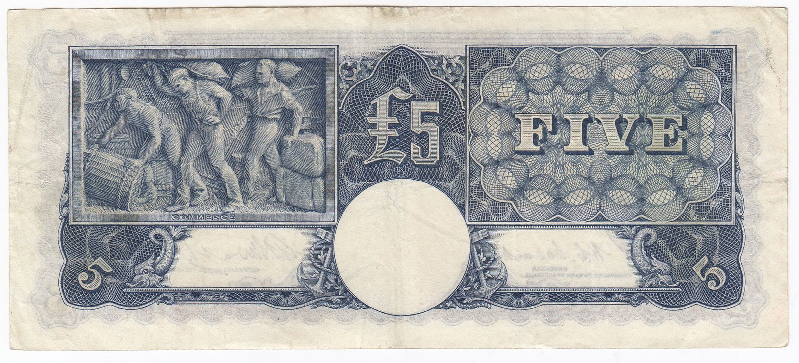 Australia 'Coombs - Watt' George VI £5 (1949), about Extremely Fine OPQ - 2