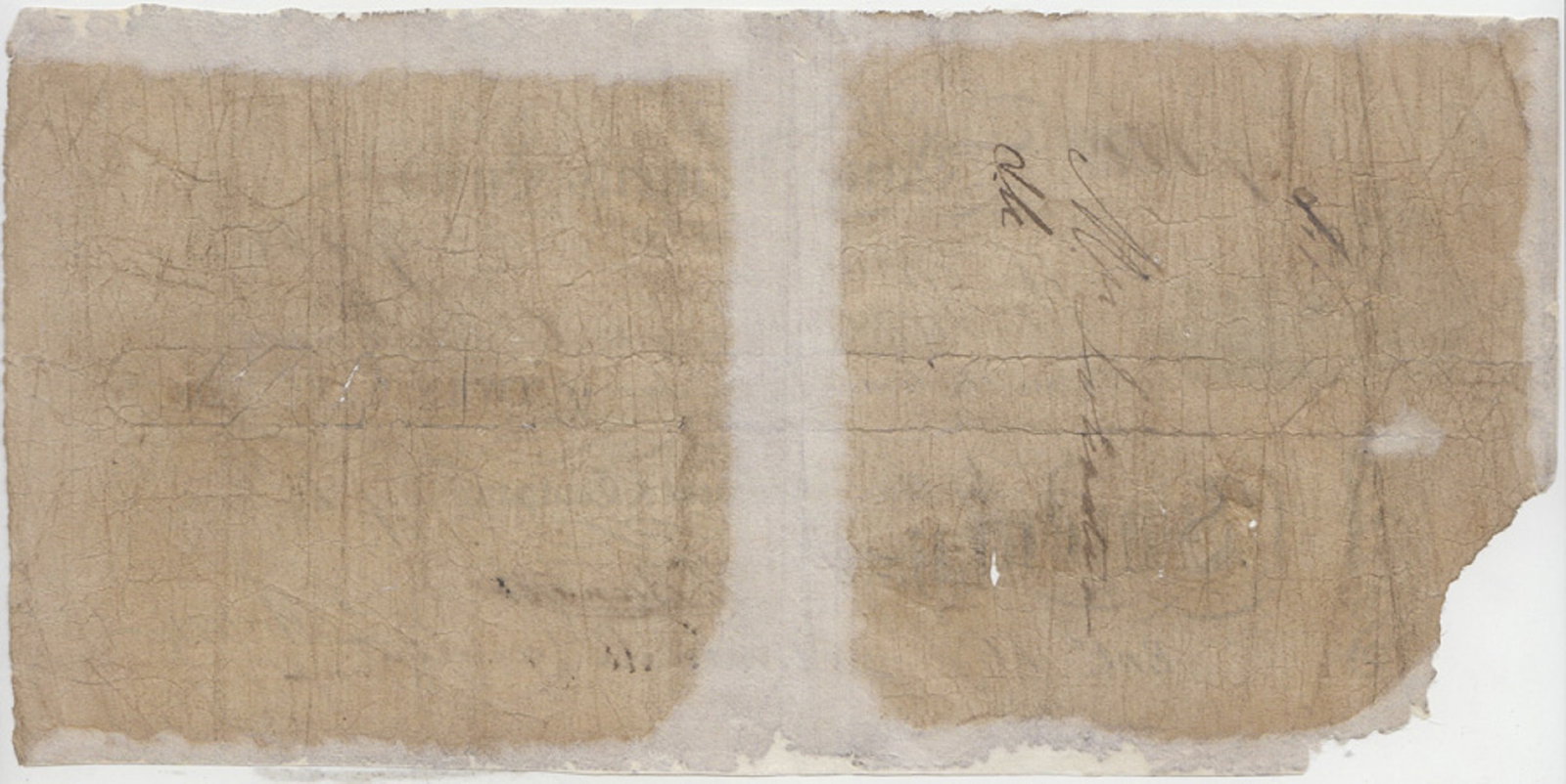 Australia 'Bank of Van Diemen's Land' dated July 1st 1832 £20 skilfully altered from a £1, - 2