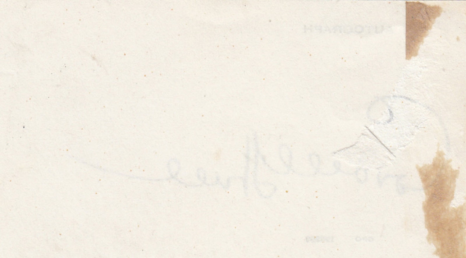 Henry L Stimson (U.S.A.) WWII signature on card with typed title "Secretary of War" - 2
