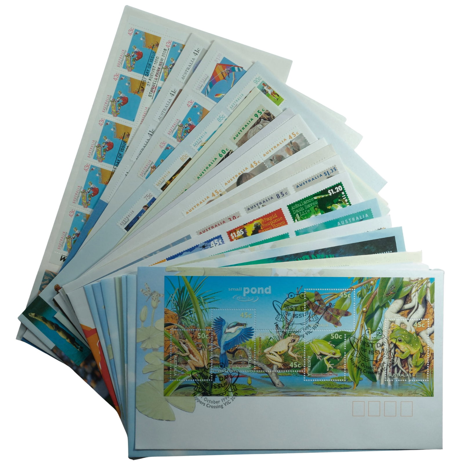 Australia circa 1990s First Day Covers, As issue, Mint (20): No Duplication Medium Coins, Monies & Stamps