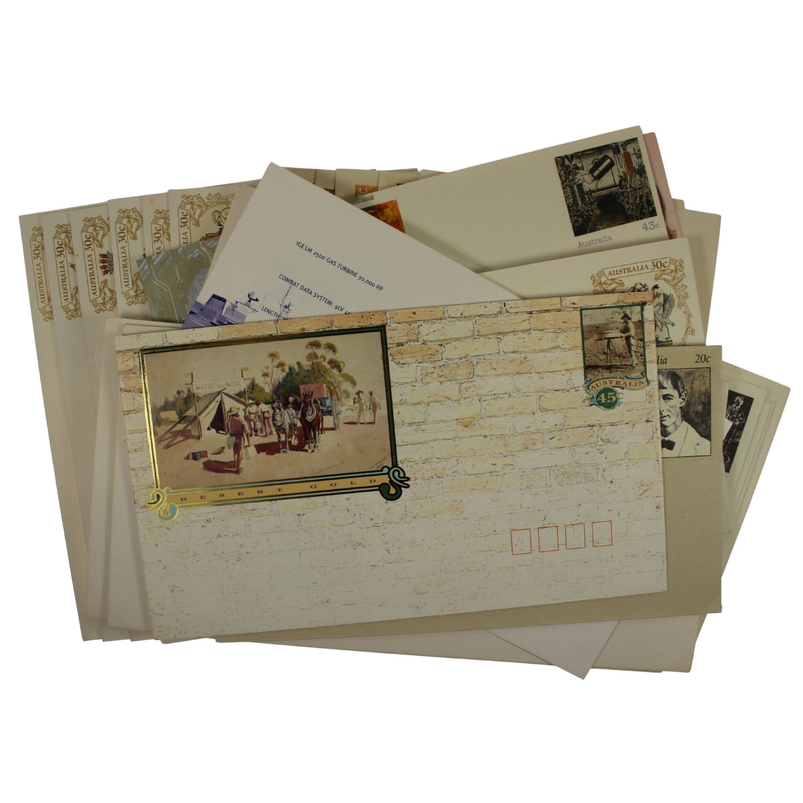 Australia 1984-97 'Vending Machine Stamps' First Day Covers in Mint condition (20 different): Some duplication Medium Coins, Monies & Stamps