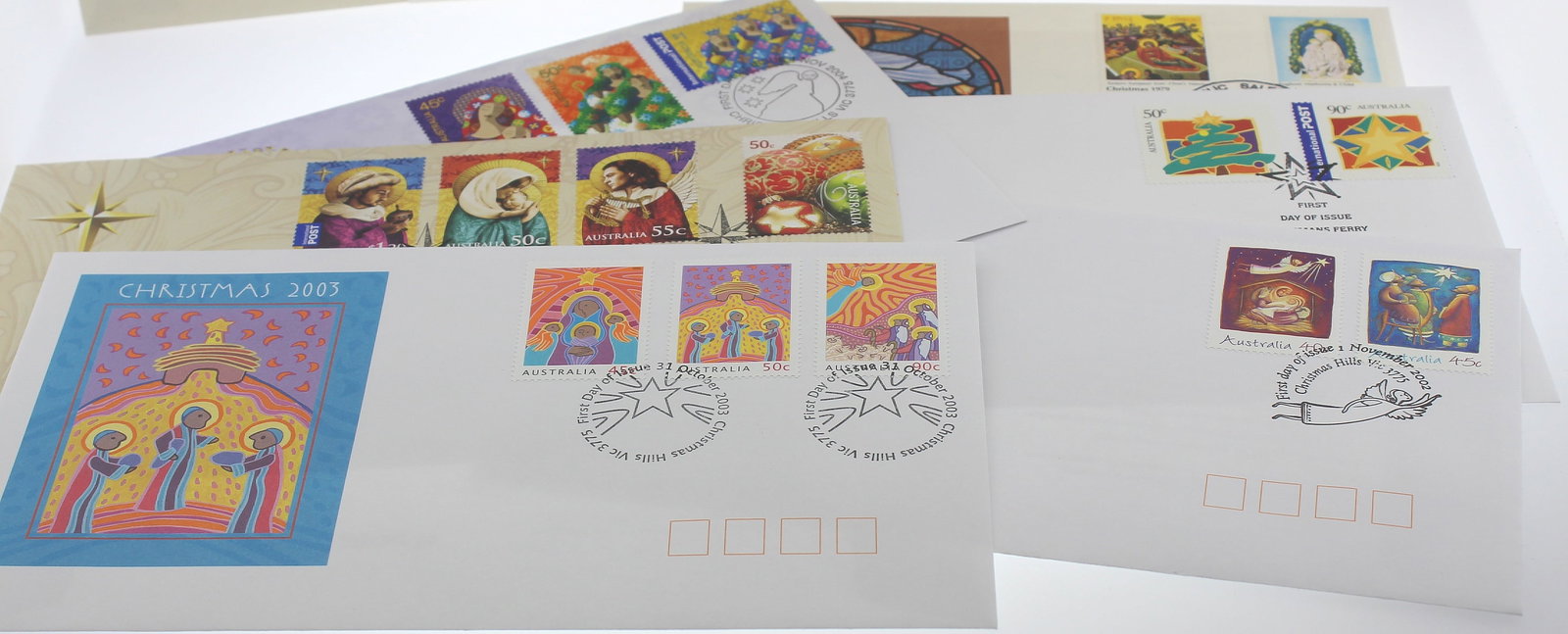 Australia 1974 - 2008 'Christmas' First Day Covers, As issued (23 different) - 2