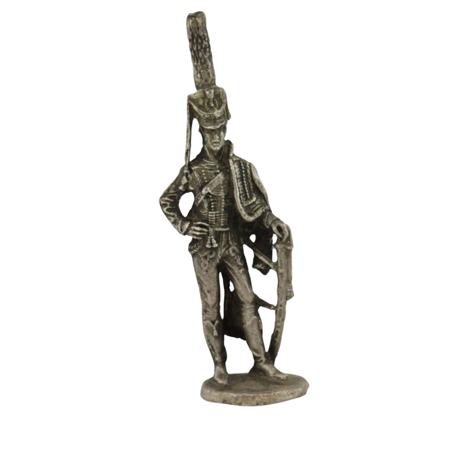 Antique Napoleonic Wars - inspired Toy Soldier in Russian Silver, made circa 1900: (84 Zolotnik - 87.5% Silver) Medium Silver & Vertu Exhibited Silver, Russian