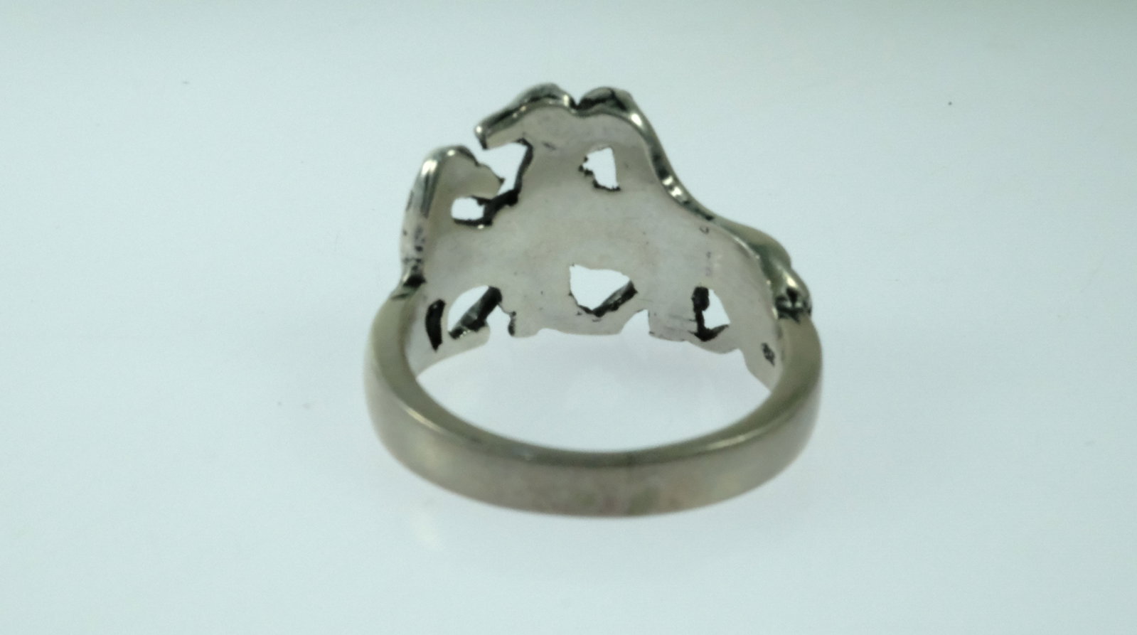Galloping Horses Ring in Sterling (925) Silver - 3