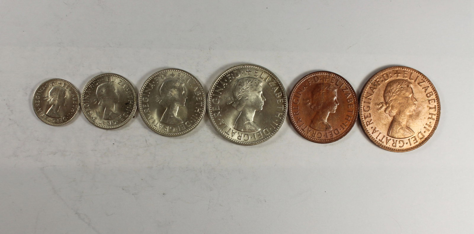 Australia 1963 Copper 1/2d, 1d & Silver (500) 3d, 6d, 1/- & 2/-, Choice Uncirculated (6) - 2