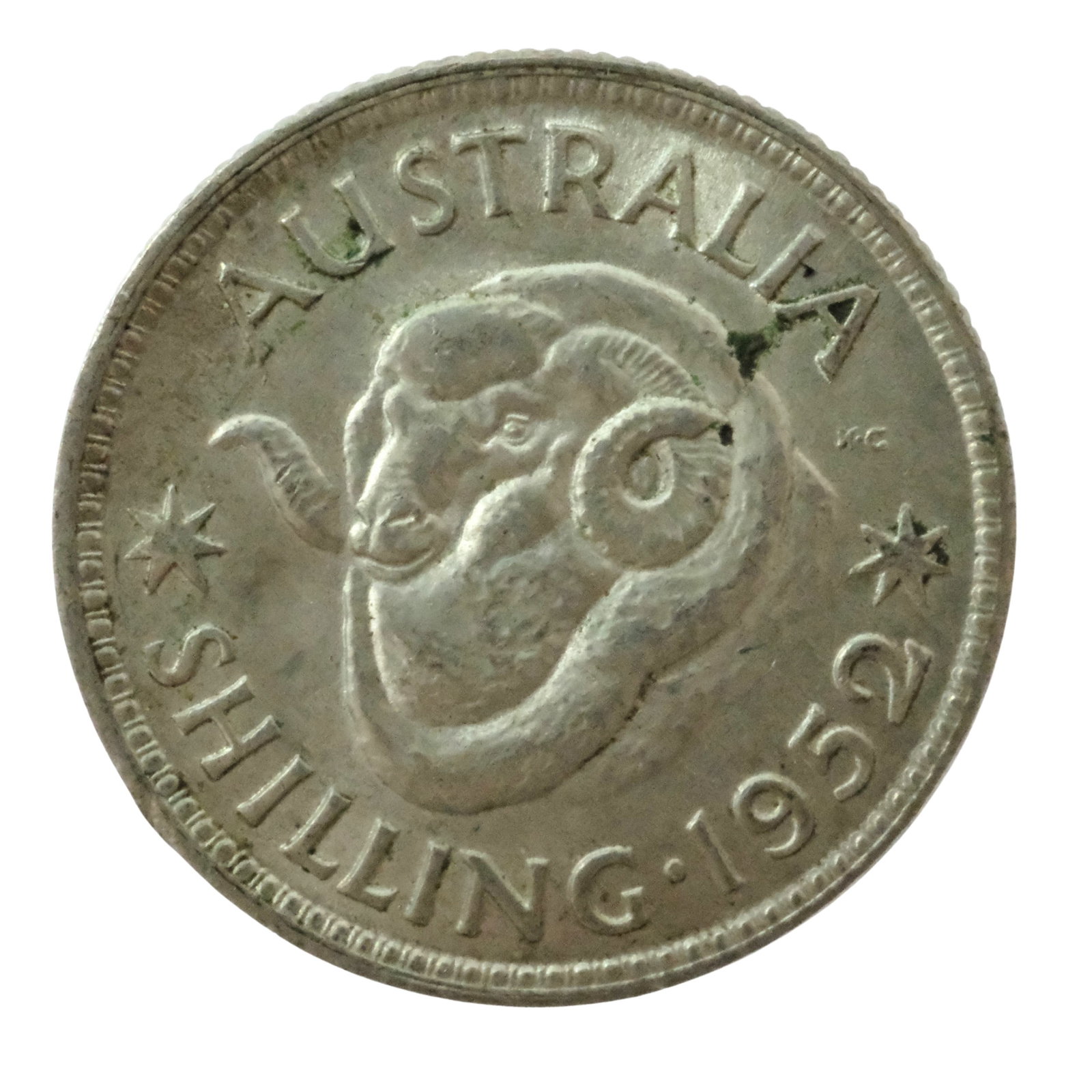 Australia 1952 Silver (500) Silver Shilling, Uncirculated: George VI Size ASW 0.0908 Troy oz Medium Coins, Monies & Stamps Exhibited Coins, Australia & New Zealand