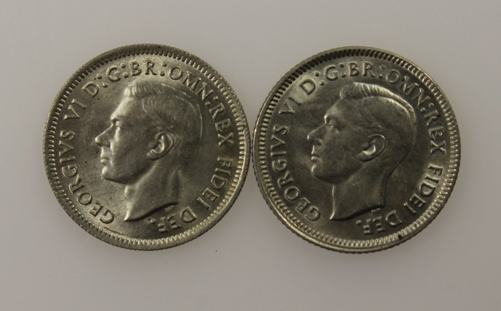 Australia 1951 (M) & 1951 PL Silver (500) 6d's, Choice Uncirculated (2) - 2