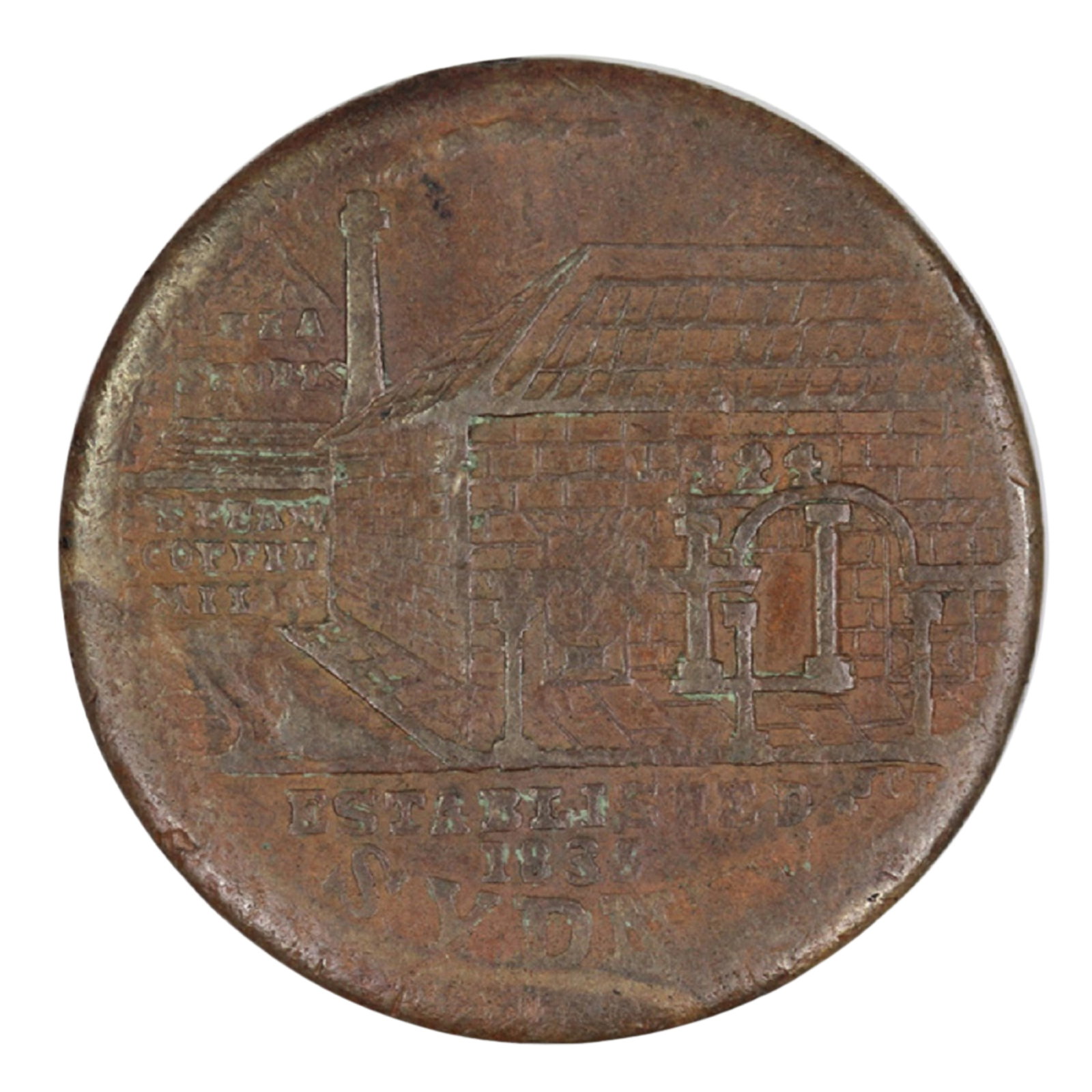 Australia 1853 'Peek & Campbell - Tea Stores' Sydney Penny Token, Very Fine detail: Renniks# 542. Rarity 5 Size Diameter 34mm Medium Coins, Monies & Stamps Exhibited Coins, Australia & New Zealand