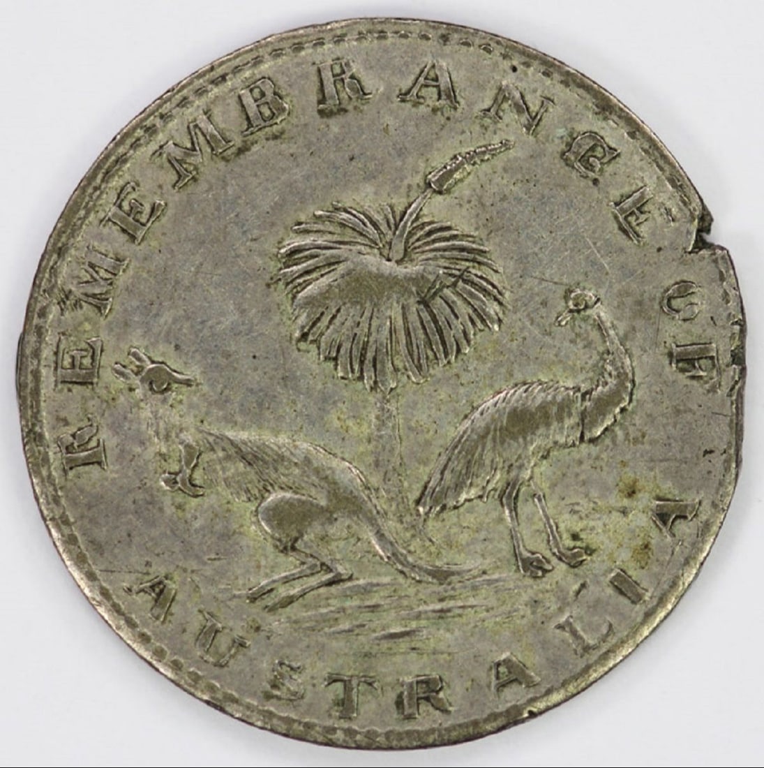 Australia 1860 'Hogarth & Erichsen' 3d Token, about Extremely Fine: Scarce Medium Coins, Monies & Stamps Exhibited Coins, Australia & New Zealand