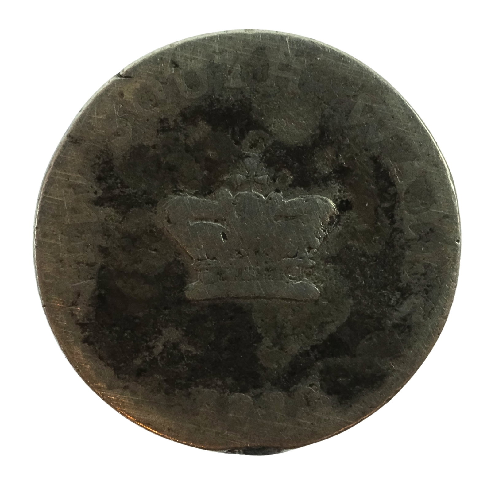 New South Wales (Australia) 1813 Type A1 Dump, Very Good: 'NEW SOUTH WALES', '1813' & 'FIFTEEN PENCE' mostly readable Medium Coins, Monies & Stamps Exhibited Coins, Australia & New Zealand