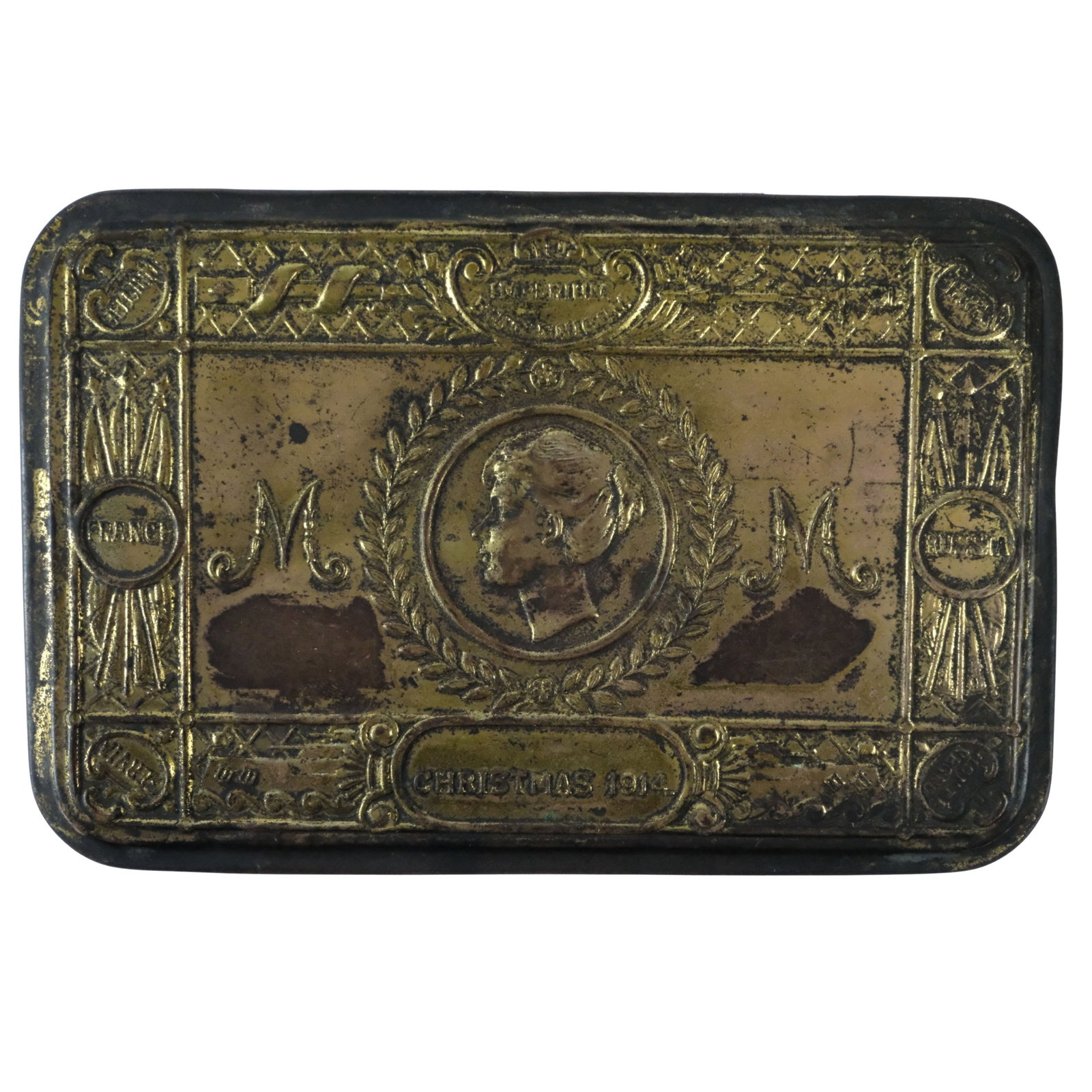 WWI 1914 'Princess Mary' Christmas Tin for the Armed Forces (1 of 6)
