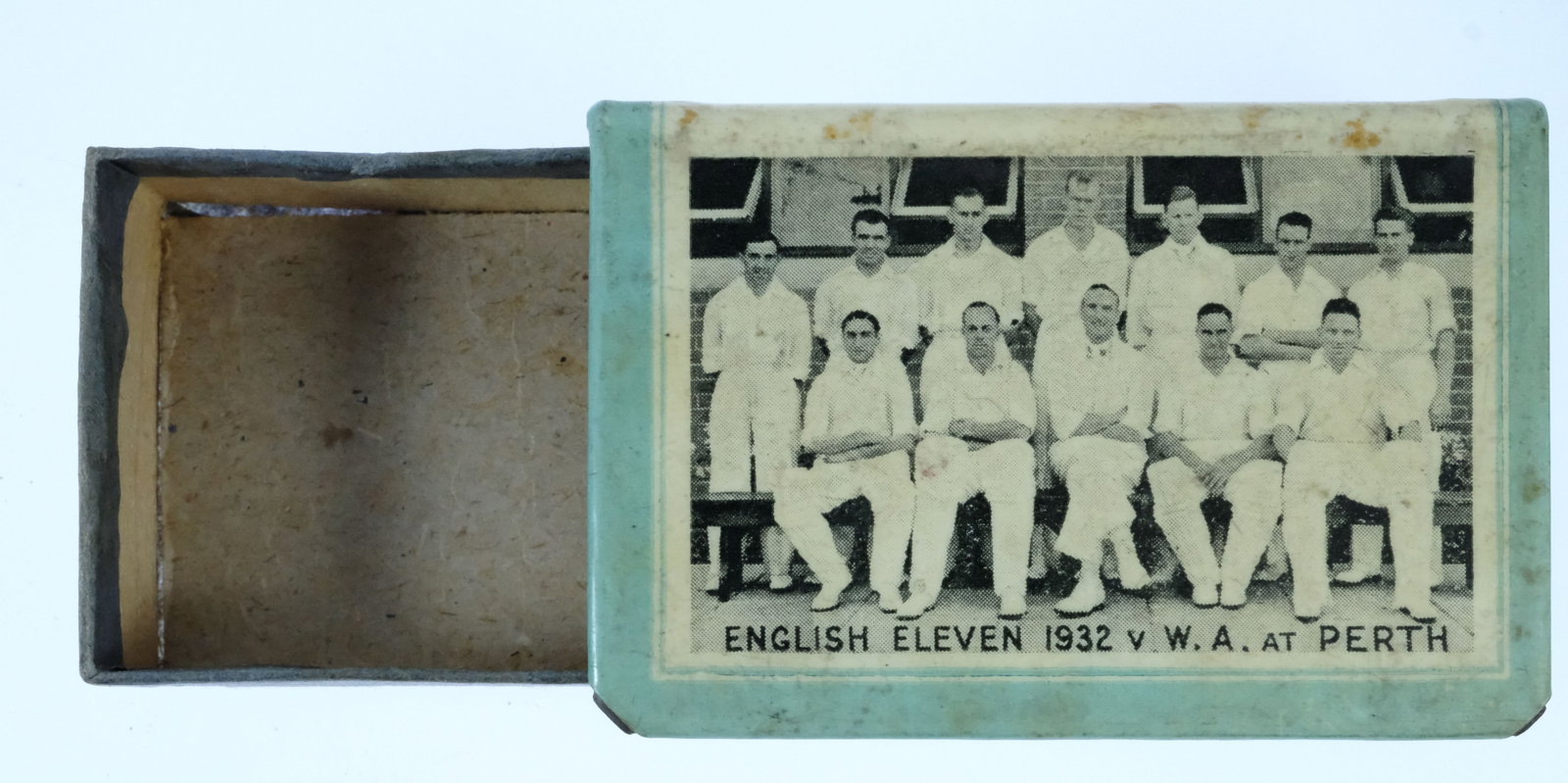 Matchbox Holder for English Cricket 'Borderline' Team Visit 1932-33 - 3