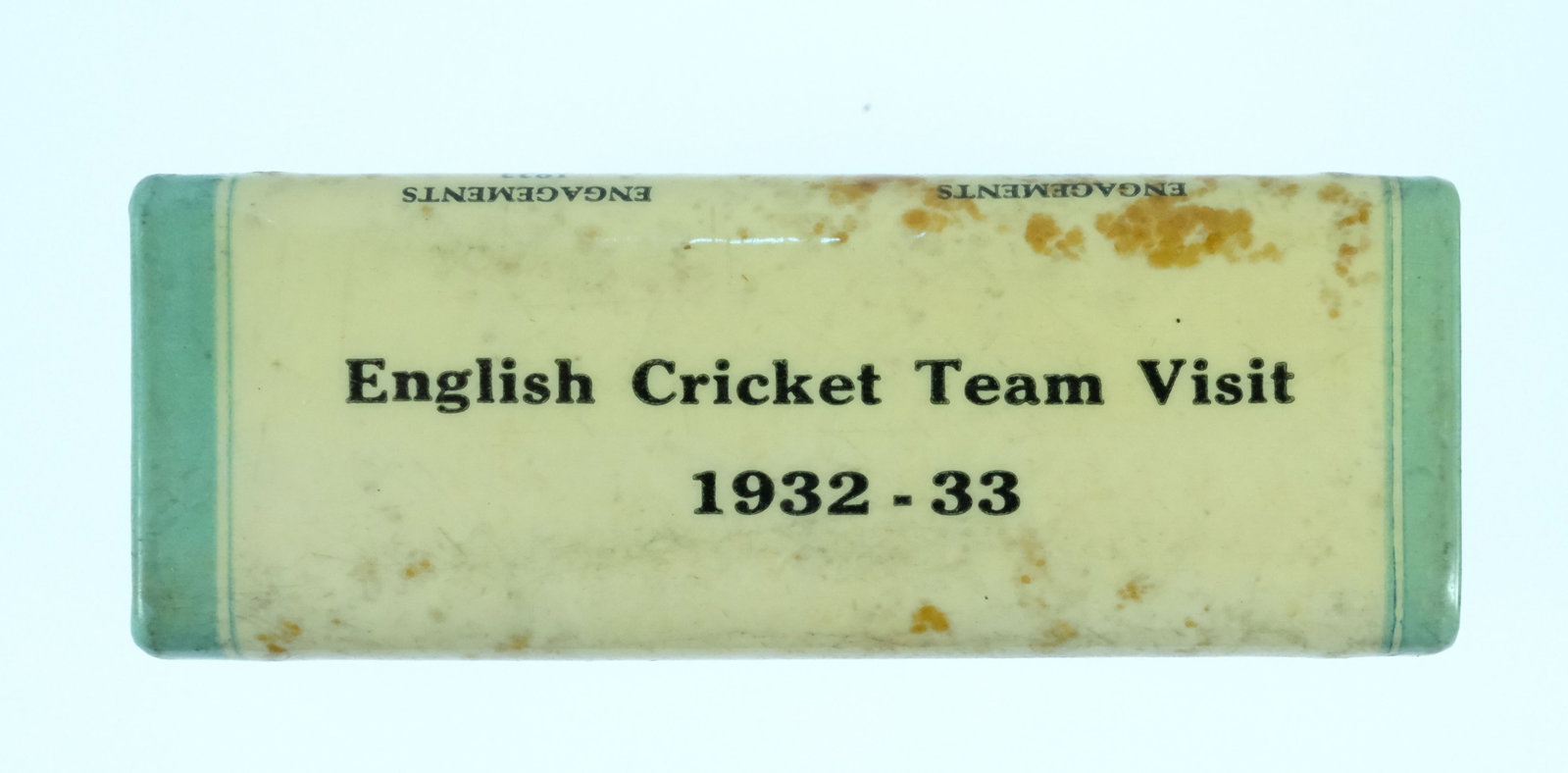 Matchbox Holder for English Cricket 'Borderline' Team Visit 1932-33 - 4